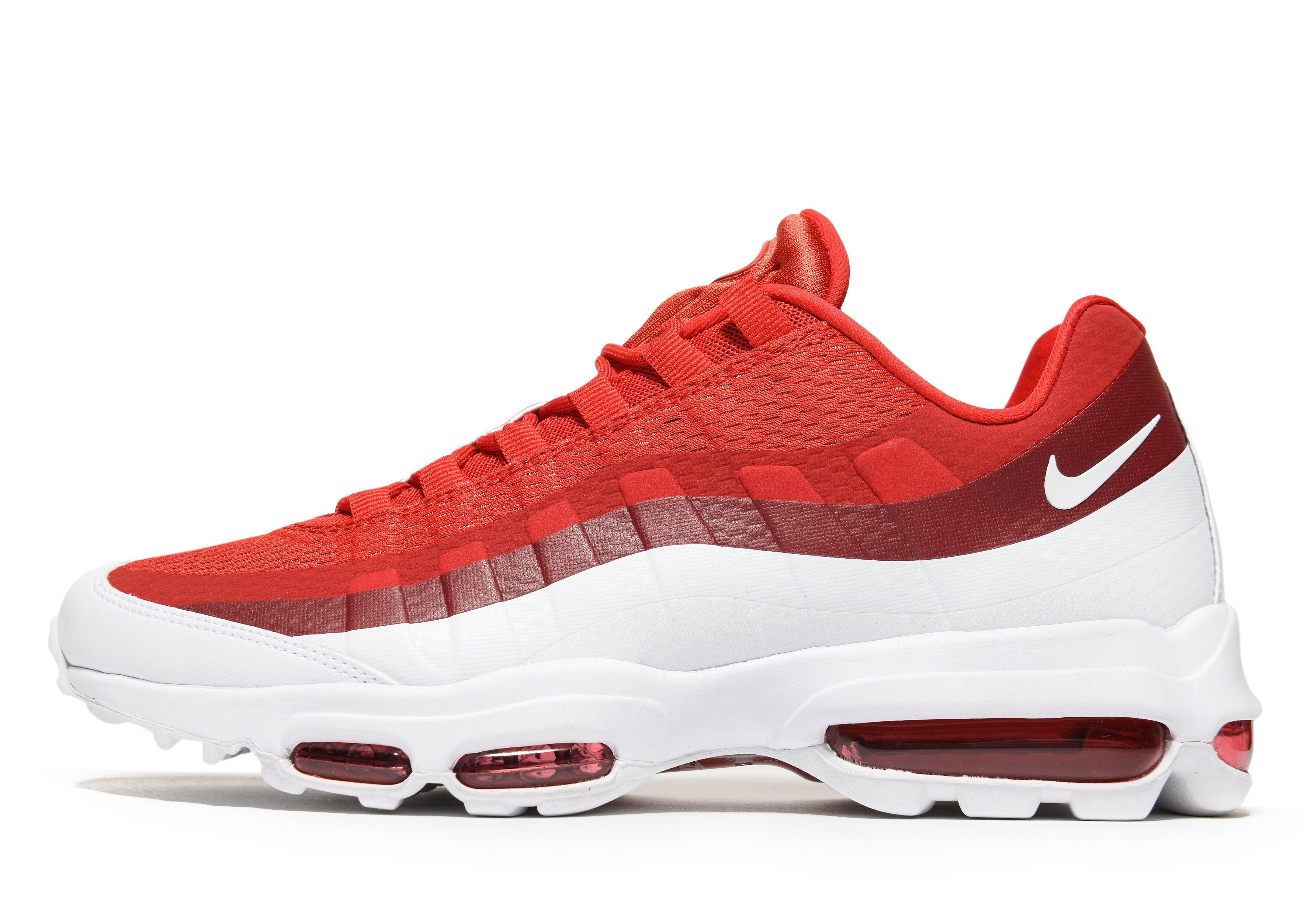 air max 95 blanche rouge